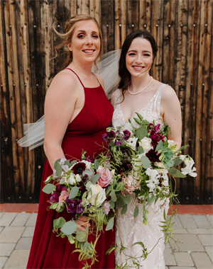 Morgan and Maid of Honor